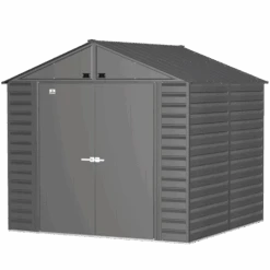 Arrow Select Steel Storage Shed, 8x8, Charcoal 23 Arrow Select Steel Storage Shed, 8x8, Charcoal -Shelterlogic scg88cc silo image 06