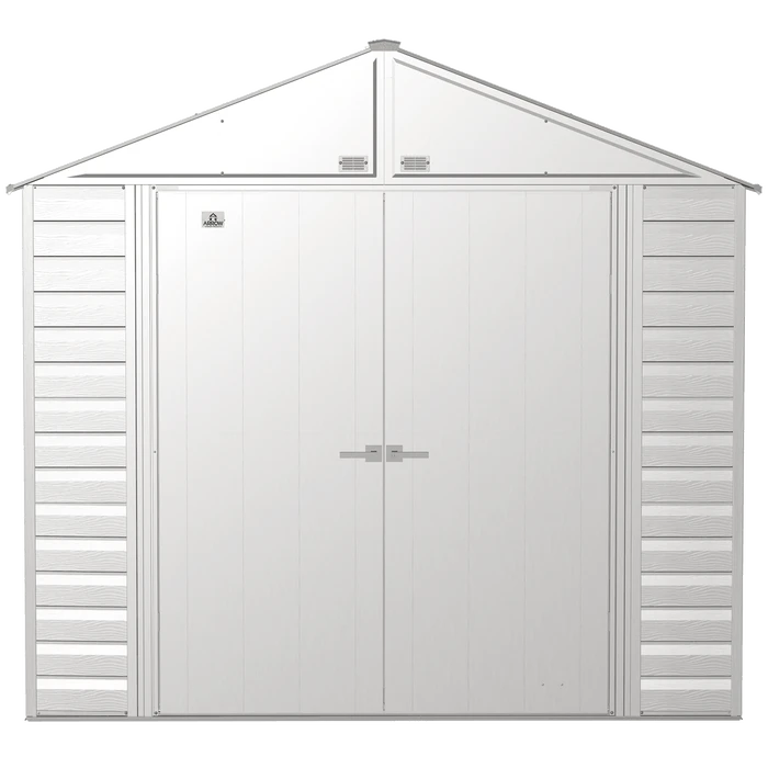 Arrow Select Steel Storage Shed, 8x8, Flute Grey 6 Arrow Select Steel Storage Shed, 8x8, Flute Grey - Image 4