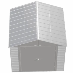 Arrow Select Steel Storage Shed, 8x8, Flute Grey 20 Arrow Select Steel Storage Shed, 8x8, Flute Grey -Shelterlogic scg88fg silo image 03