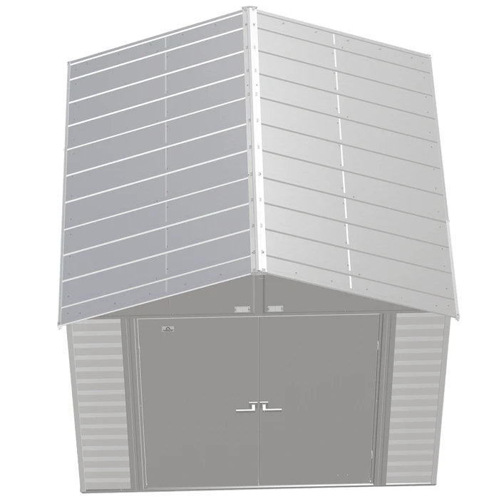 Arrow Select Steel Storage Shed, 8x8, Flute Grey 7 Arrow Select Steel Storage Shed, 8x8, Flute Grey - Image 5
