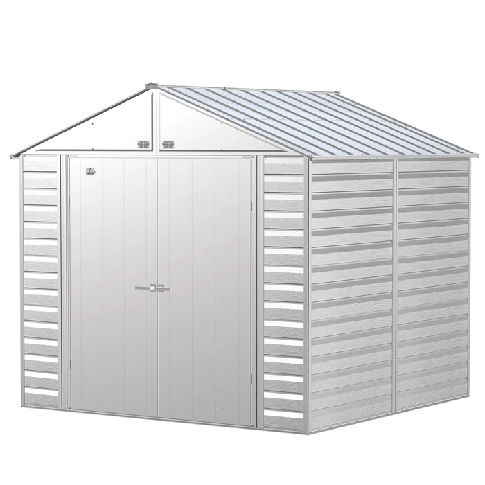 Arrow Select Steel Storage Shed, 8x8, Flute Grey 10 Arrow Select Steel Storage Shed, 8x8, Flute Grey - Image 8