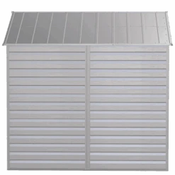 Arrow Select Steel Storage Shed, Peak, Flute Grey -Shelterlogic scg88fg silo image 07 1