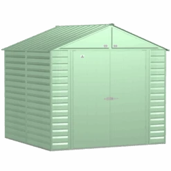 Arrow Select Steel Storage Shed, 8x8, Sage Green