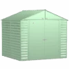 Arrow Select Steel Storage Shed, Peak, Sage Green 1 Arrow Select Steel Storage Shed, Peak, Sage Green -Shelterlogic scg88sg silo image 01 1