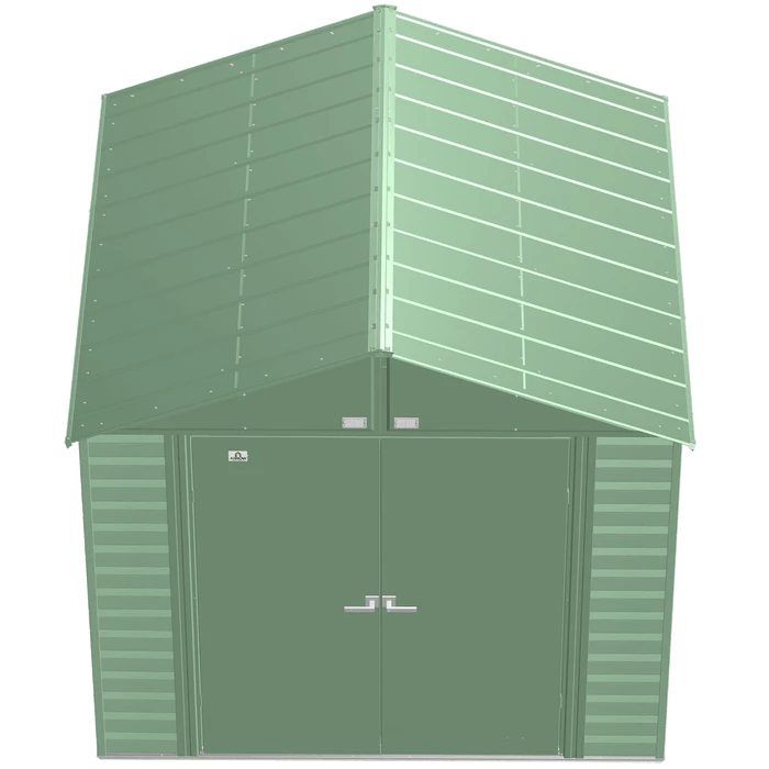 Arrow Select Steel Storage Shed, Peak, Sage Green 6 Arrow Select Steel Storage Shed, Peak, Sage Green - Image 4