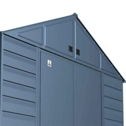 Arrow Select Steel Storage Shed, 10x14, Blue Grey -Shelterlogic scgbg detail image 01 2