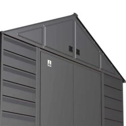 Arrow Select Steel Storage Shed, 10x12, Charcoal 20 Arrow Select Steel Storage Shed, 10x12, Charcoal -Shelterlogic scgcc detail image 01