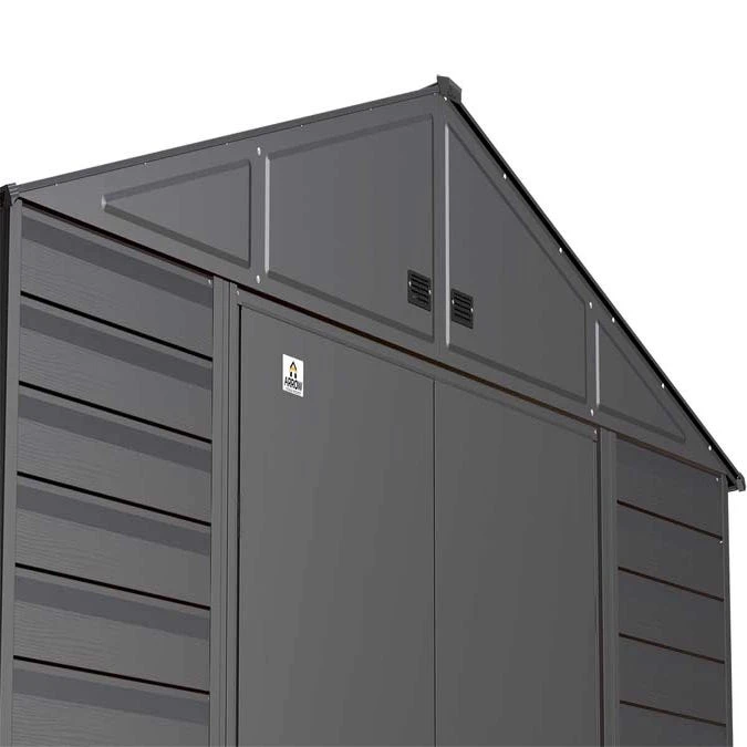 Arrow Select Steel Storage Shed, 8x8, Charcoal 12 Arrow Select Steel Storage Shed, 8x8, Charcoal - Image 10