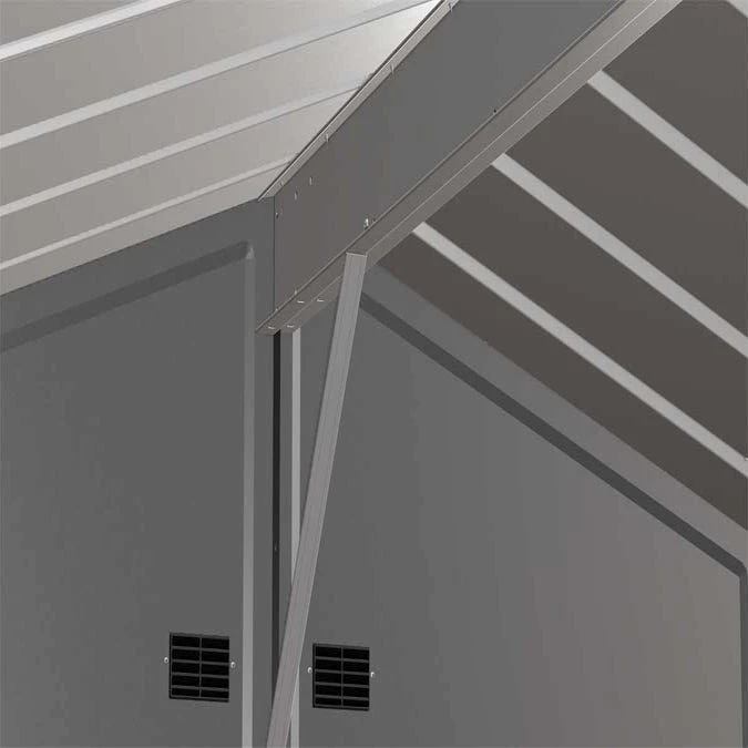 Arrow Select Steel Storage Shed, 8x6, Charcoal 13 Arrow Select Steel Storage Shed, 8x6, Charcoal - Image 11