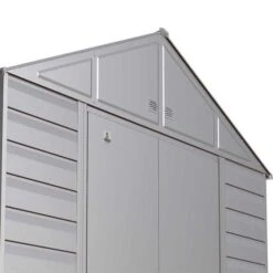 Arrow Select Steel Storage Shed, 10x8, Flute Grey 22 Arrow Select Steel Storage Shed, 10x8, Flute Grey -Shelterlogic scgfg detail image 01 1