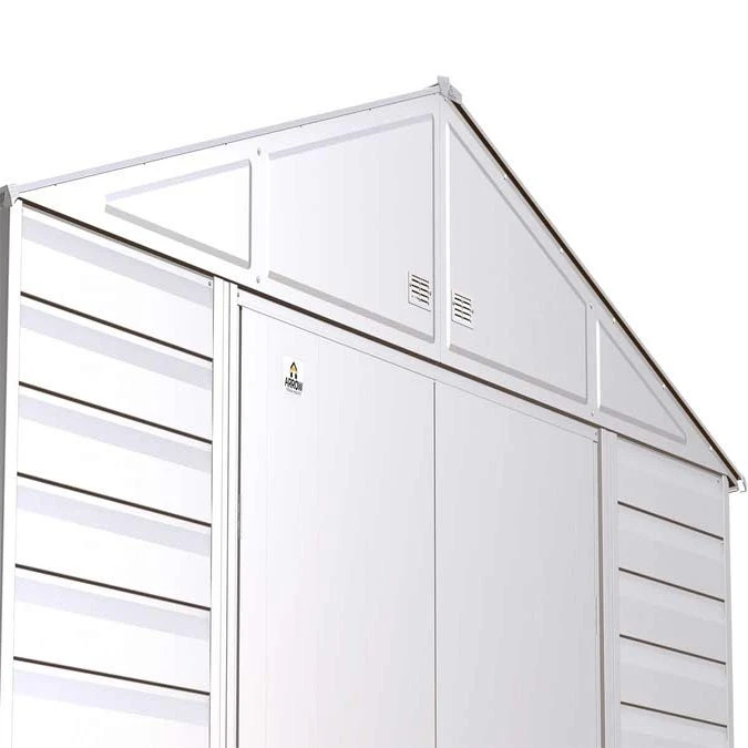 Arrow Select Steel Storage Shed, 8x8, Flute Grey 12 Arrow Select Steel Storage Shed, 8x8, Flute Grey - Image 10