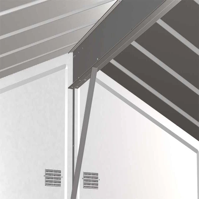 Arrow Select Steel Storage Shed, 10x8, Flute Grey 12 Arrow Select Steel Storage Shed, 10x8, Flute Grey - Image 10