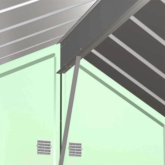 Arrow Select Steel Storage Shed, Peak, Sage Green 12 Arrow Select Steel Storage Shed, Peak, Sage Green - Image 10