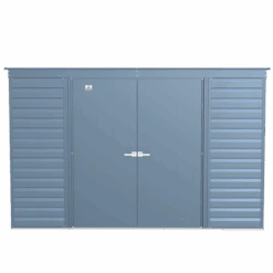 Arrow Select Steel Storage Shed, 10x4, Blue Grey 18 Arrow Select Steel Storage Shed, 10x4, Blue Grey -Shelterlogic scp104bg silo image 02