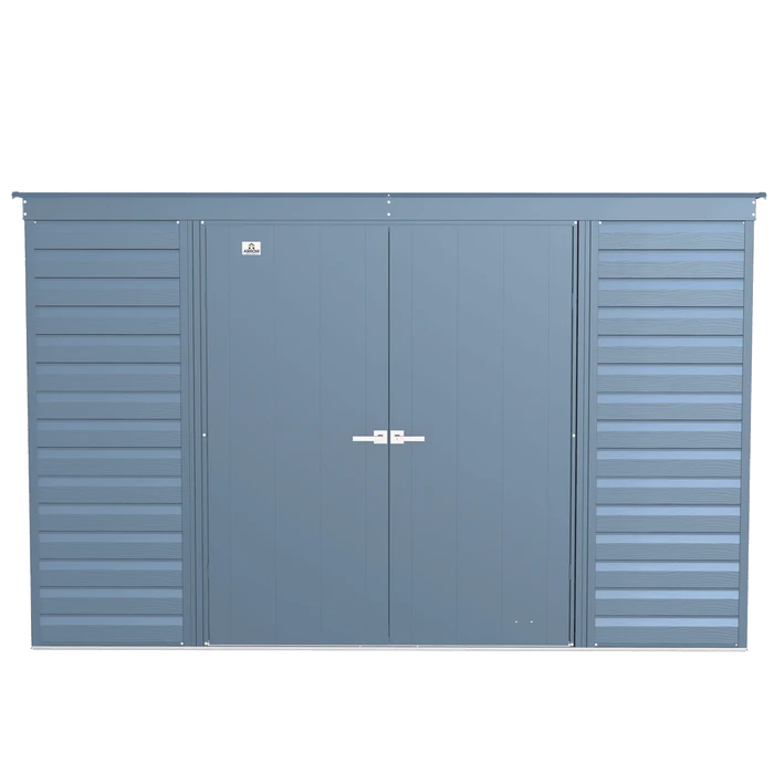 Arrow Select Steel Storage Shed, 10x4, Blue Grey 6 Arrow Select Steel Storage Shed, 10x4, Blue Grey - Image 4
