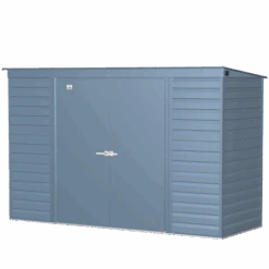Arrow Select Steel Storage Shed, 10x4, Blue Grey 22 Arrow Select Steel Storage Shed, 10x4, Blue Grey -Shelterlogic scp104bg silo image 06