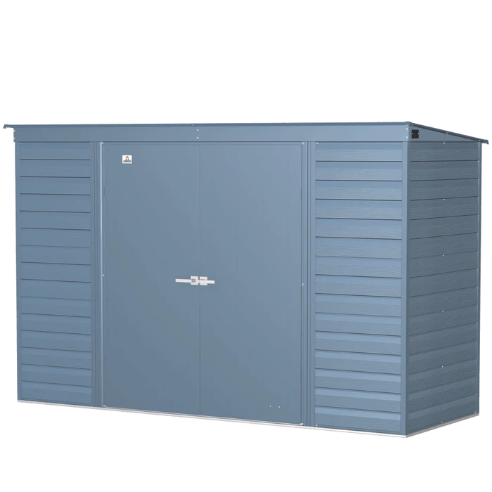 Arrow Select Steel Storage Shed, 10x4, Blue Grey 10 Arrow Select Steel Storage Shed, 10x4, Blue Grey - Image 8