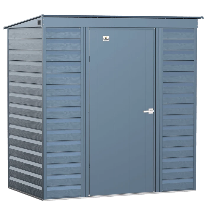 Arrow Select Steel Storage Shed, 6x4, Blue Grey 3 Arrow Select Steel Storage Shed, 6x4, Blue Grey