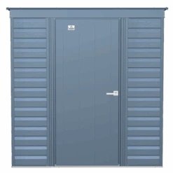 Arrow Select Steel Storage Shed, 8x8, Blue Grey -Shelterlogic scp64bg silo image 02