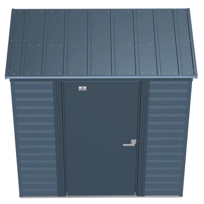 Arrow Select Steel Storage Shed, 6x4, Blue Grey 7 Arrow Select Steel Storage Shed, 6x4, Blue Grey - Image 5