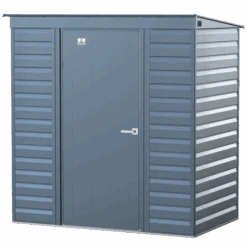 Arrow Select Steel Storage Shed, 6x4, Blue Grey 23 Arrow Select Steel Storage Shed, 6x4, Blue Grey -Shelterlogic scp64bg silo image 06 1