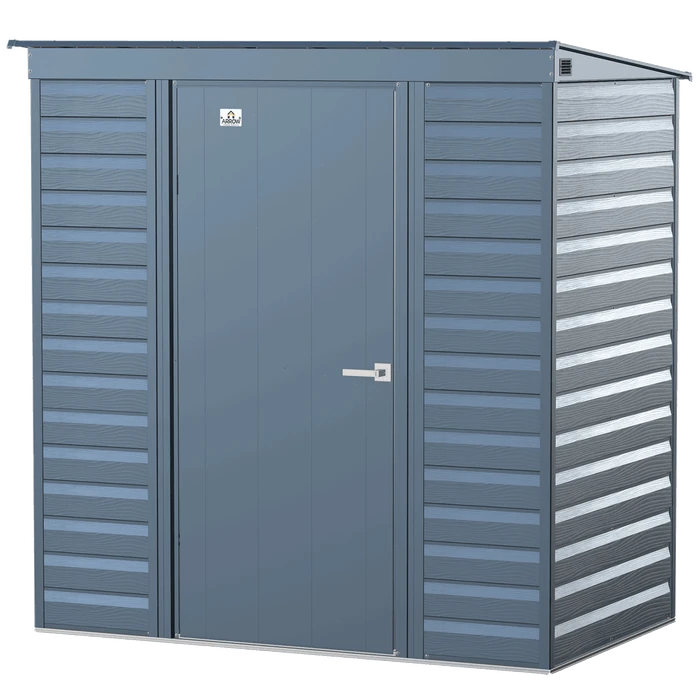 Arrow Select Steel Storage Shed, 6x4, Blue Grey 10 Arrow Select Steel Storage Shed, 6x4, Blue Grey - Image 8