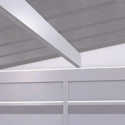 Arrow Select Steel Storage Shed, 6x4, Flute Grey 24 Arrow Select Steel Storage Shed, 6x4, Flute Grey -Shelterlogic scp64fg scp84fg scp104fg detail 01 1