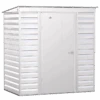 Arrow Select Steel Storage Shed, 6x4, Flute Grey 1 Arrow Select Steel Storage Shed, 6x4, Flute Grey -Shelterlogic scp64fg silo image 01