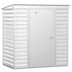 Arrow Select Steel Storage Shed, 6x4, Flute Grey