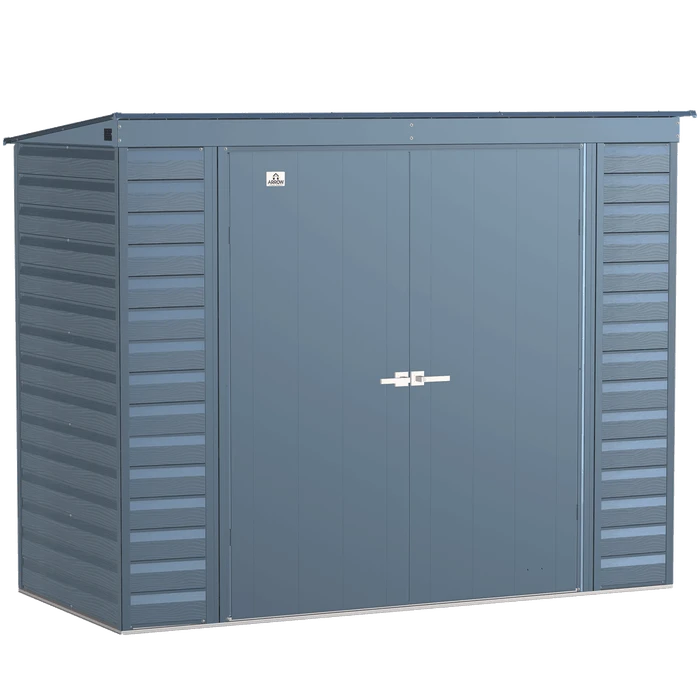 Arrow Select Steel Storage Shed, 8x4, Blue Grey 3 Arrow Select Steel Storage Shed, 8x4, Blue Grey
