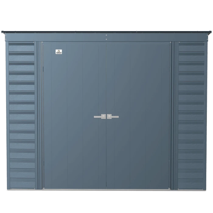 Arrow Select Steel Storage Shed, 8x4, Blue Grey 4 Arrow Select Steel Storage Shed, 8x4, Blue Grey - Image 2