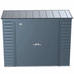 Arrow Select Steel Storage Shed, 8x4, Blue Grey 11 Arrow Select Steel Storage Shed, 8x4, Blue Grey -Shelterlogic scp84bg silo image 03