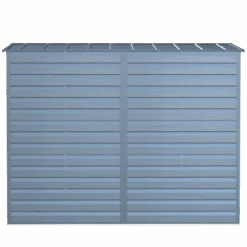 Arrow Select Steel Storage Shed, 8x4, Blue Grey 13 Arrow Select Steel Storage Shed, 8x4, Blue Grey -Shelterlogic scp84bg silo image 05