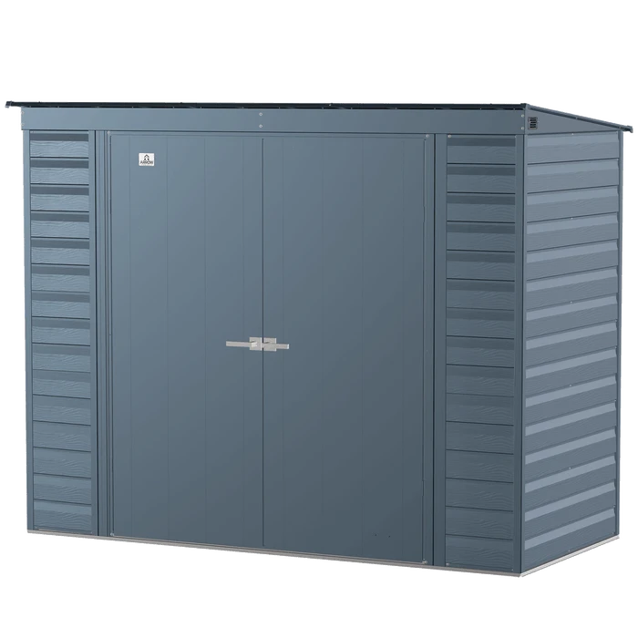 Arrow Select Steel Storage Shed, 8x4, Blue Grey 8 Arrow Select Steel Storage Shed, 8x4, Blue Grey - Image 6