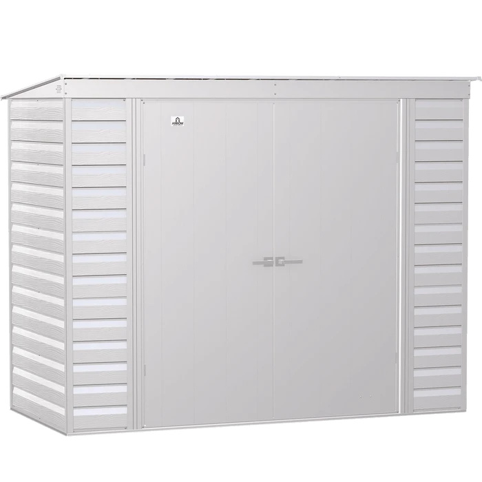 Arrow Select Steel Storage Shed, 8x4, Flute Grey 3 Arrow Select Steel Storage Shed, 8x4, Flute Grey