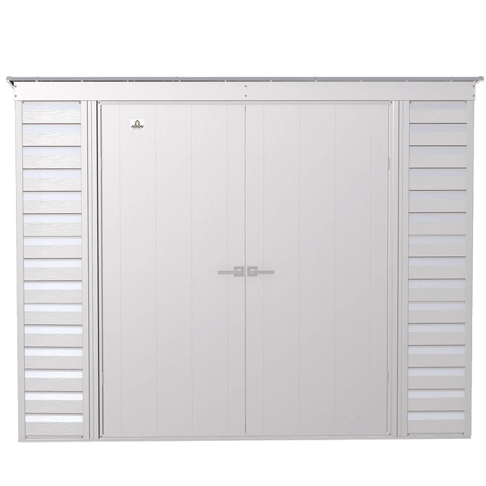 Arrow Select Steel Storage Shed, 8x4, Flute Grey 4 Arrow Select Steel Storage Shed, 8x4, Flute Grey - Image 2