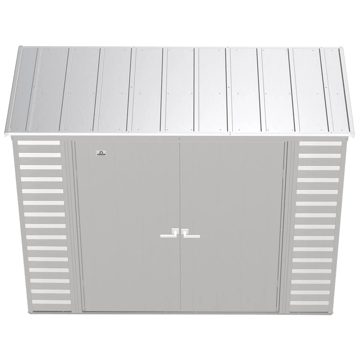 Arrow Select Steel Storage Shed, 8x4, Flute Grey 5 Arrow Select Steel Storage Shed, 8x4, Flute Grey - Image 3