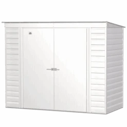 Arrow Select Steel Storage Shed, 8x4, Flute Grey 14 Arrow Select Steel Storage Shed, 8x4, Flute Grey -Shelterlogic scp84fg silo image 06