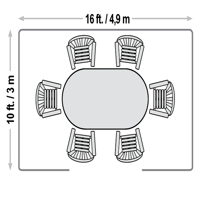 PORTLAND Wall Gazebo 10 X 16 6 PORTLAND Wall Gazebo 10 X 16 - Image 4