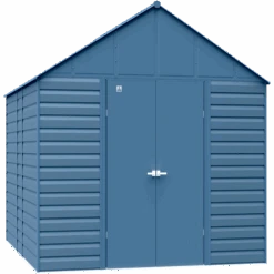 Arrow Select Steel Storage Shed, 12x14, Blue Grey