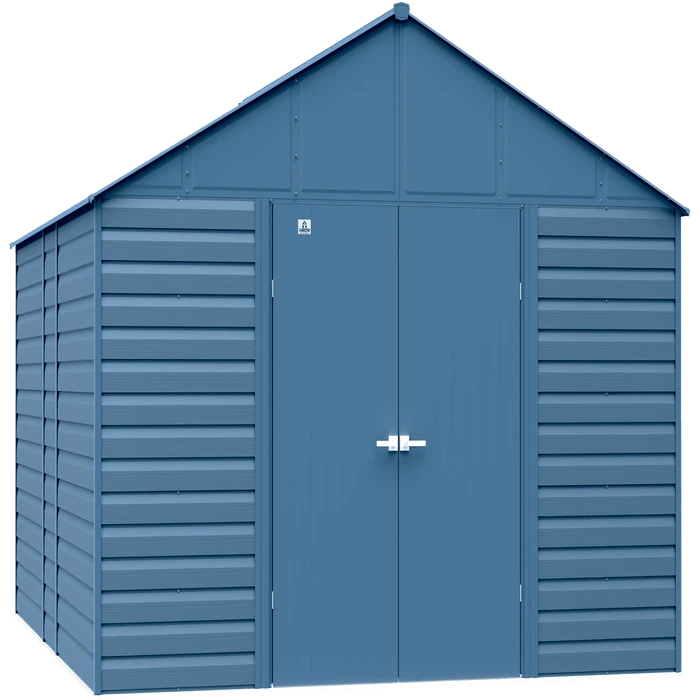 Arrow Select Steel Storage Shed, 12x14, Blue Grey 3 Arrow Select Steel Storage Shed, 12x14, Blue Grey