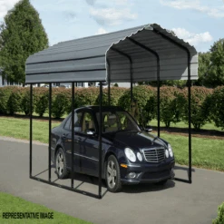 Arrow Carport 10x20x09 Charcoal BKP 27 Arrow Carport 10x20x09 Charcoal BKP -Shelterlogic sqnfjvkmh0ptkgmv22sz