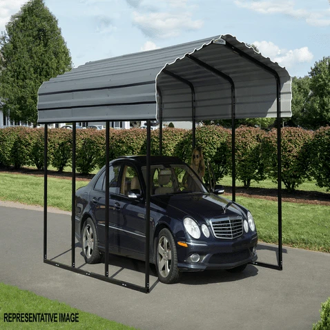Arrow Carport 10x20x09 Charcoal BKP 13 Arrow Carport 10x20x09 Charcoal BKP - Image 11