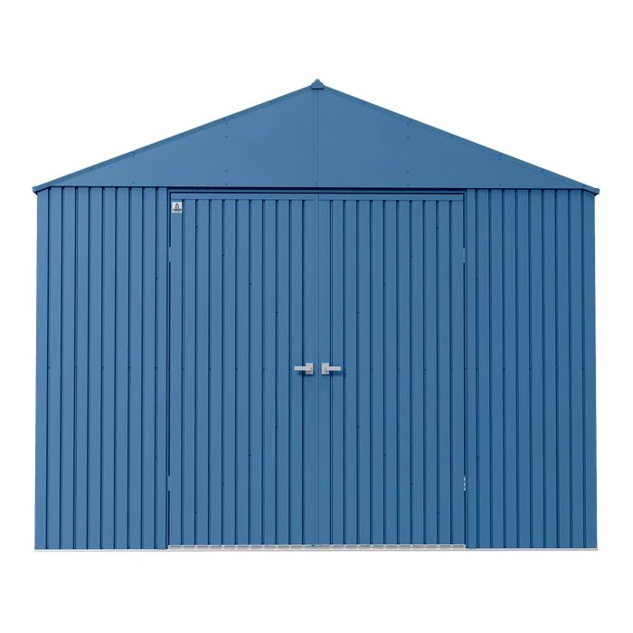 Arrow Elite Steel Storage Shed, 14x16, Blue Grey 4 Arrow Elite Steel Storage Shed, 14x16, Blue Grey - Image 2