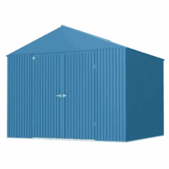 Arrow Elite Steel Storage Shed, 14x12, Blue Grey -Shelterlogic swpqbwlyi6cf8ru8srpm