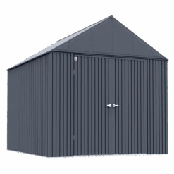 Arrow Elite Steel Storage Shed, 12x14, Anthracite