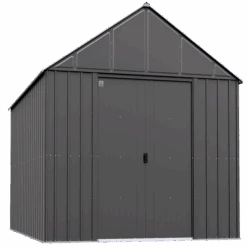 Arrow Classic Metal Shed, 12 X 17, Charcoal