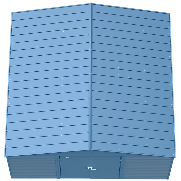 Arrow Select Steel Storage Shed, 14x14, Blue Grey 5 Arrow Select Steel Storage Shed, 14x14, Blue Grey - Image 3