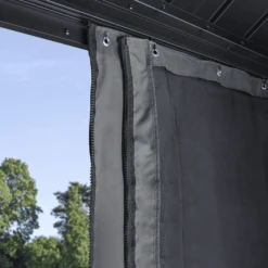 Sojag 12x12 Ft. Grey Curtains For Monaco/Messina/Mykonos/Marsala Gazebos -Shelterlogic tkthkrd3horqd2a5wk3q