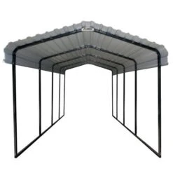 Arrow Carport 12x24x09 Charcoal BKP